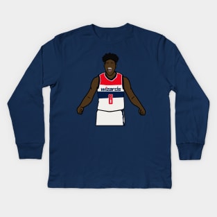 Rui Hachimura Washington Wizards NBA Basketball Kids Long Sleeve T-Shirt